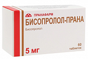 Купить бисопролол-прана, таблетки, покрытые пленочной оболочкой 5мг, 60 шт в Нижнем Новгороде