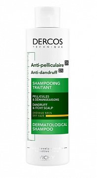 Vichy Dercos (Виши Деркос) шампунь дерматологический против перхоти для сухой кожи головы 200мл