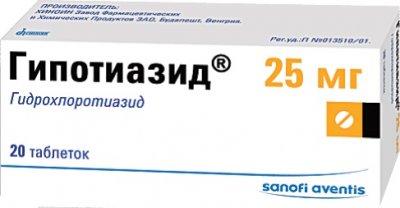 Купить гипотиазид, таблетки 25мг, 20 шт в Нижнем Новгороде