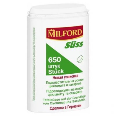 Купить milford (милфорд) заменитель сахара зюсс, таблетки, 650 шт в Нижнем Новгороде