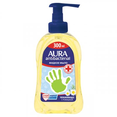 Купить aura (аура) мыло жидкое антибактериальное с ромашкой, 300мл в Нижнем Новгороде