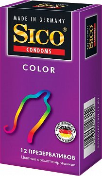 SICO (СИКО) презервативы Color цветные 12шт