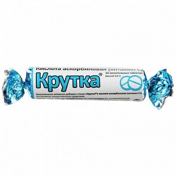 Аскорбиновая кислота Крутка, таблетки, 10 шт БАД