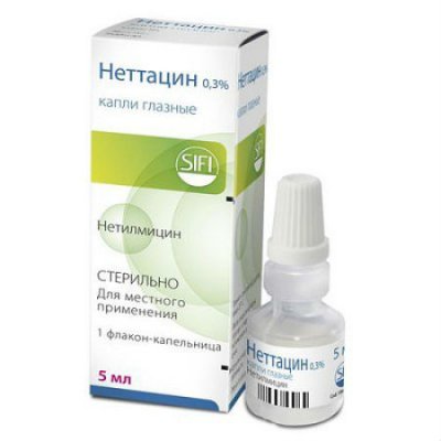 Купить неттацин, глазные капли 0,3%, 5мл в Нижнем Новгороде