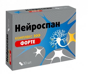 Нейроспан форте комплекс для нервных волокон, капсулы 420мг, 30 шт БАД