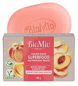 Купить biomio (биомио) bio-soap superfood мыло натуральное с маслом персика и баттером ши 90г в Нижнем Новгороде