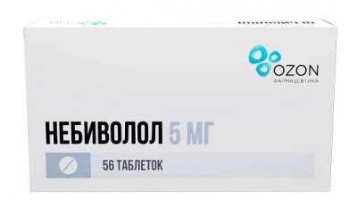 Купить небиволол, таблетки 5мг, 56 шт в Нижнем Новгороде