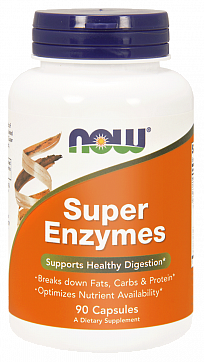 Now Foods (Нау Фудс) Супер энзимы, капсулы 90 шт БАД