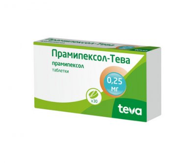 Купить прамипексол-тева, таблетки 0,25мг, 30 шт в Нижнем Новгороде