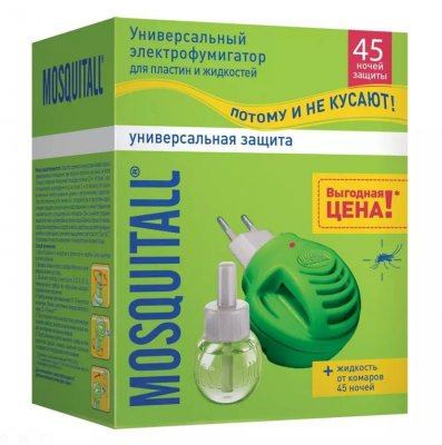 Купить mosquitall (москитолл) универсальная защита фумигатор+жидкость 45ночей в Нижнем Новгороде