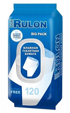 Mon Rulon влажная туалетная бумага, 120шт