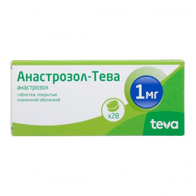 Купить анастрозол-тева, таблетки, покрытые пленочной оболочкой 1мг, 28 шт в Нижнем Новгороде