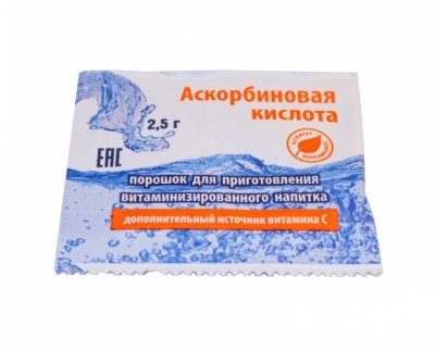 Купить аскорбиновая кислота, порошок для приготовления раствора для приема внутрь 2,5г, 50 шт бад в Нижнем Новгороде