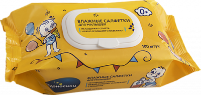 Купить курносики салфетки влажные для малыша пластиковый клапан 100шт (40049) в Нижнем Новгороде