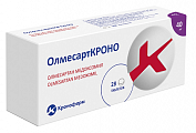 Купить олмесарткроно, таблетки покрытые пленочной оболочкой 40мг 28шт в Нижнем Новгороде