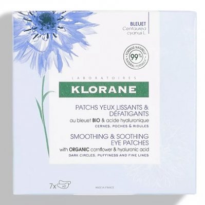 Купить klorane (клоран) пачти для контура глаз с органическим эстрактом василька и гиалуроновой кислотой, 7 пар в Нижнем Новгороде