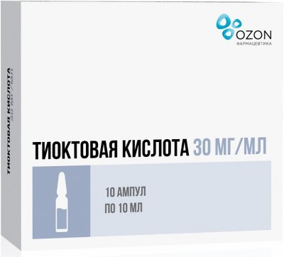 Купить тиоктовая кислота, концентрат для приготовления раствора для инфузий 30мг/мл, ампулы 10мл, 10 шт в Нижнем Новгороде