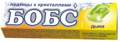 Купить бобс, леденцовая карамель со вкусом дыни и мятными кристаллами, 10 шт бад в Нижнем Новгороде