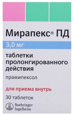 Купить мирапекс пд, таблетки пролонгированного действия 3мг, 30 шт в Нижнем Новгороде