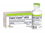 Ринсулин НПХ, суспензия для подкожного введения 100 МЕ/мл, флакон 10мл, 1 шт