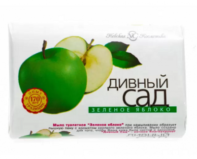 Купить невская косметика дивный сад мыло туалетное зеленое яблоко, 90г в Нижнем Новгороде