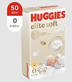 Купить huggies (хаггис) подгузники elitesoft 0+, до 3,5кг 50 шт в Нижнем Новгороде