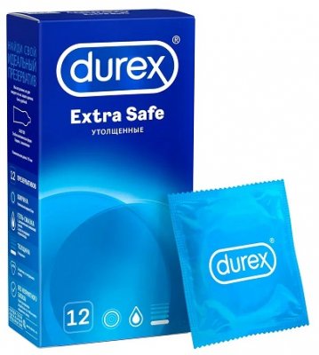 Купить durex (дюрекс) презервативы extra safe 12шт в Нижнем Новгороде