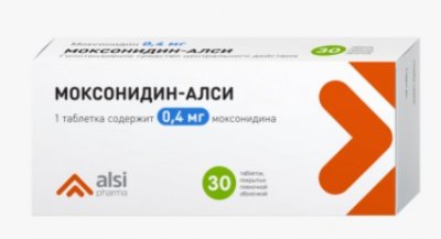 Купить моксонидин-алси, таблетки, покрытые пленочной оболочкой 0,4мг, 30шт в Нижнем Новгороде