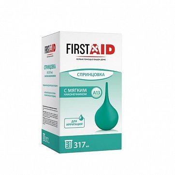 Спринцовка А13 с мягким наконечником First Aid (Ферстэйд) 317мл