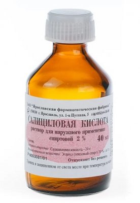 Купить салициловая кислота, раствор для наружного применения спиртовой 2%, 40мл в Нижнем Новгороде