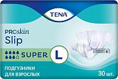Купить tena proskin slip super (тена) подгузники размер l, 30 шт в Нижнем Новгороде