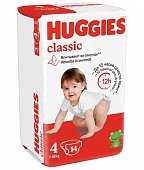 Купить huggies (хаггис) подгузники классик 4 7-18кг 14шт в Нижнем Новгороде