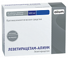 Купить леветирацетам-алиум, таблетки покрытые пленочной оболочкой 500мг, 60 шт в Нижнем Новгороде