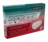 Антацидный комплекс Изжоганет, таблетки с мятным вкусом 600мг, 40 шт БАД