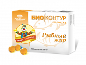 Купить рыбный жир биоконтур пищевой, капсулы 330мг, 100 шт бад в Нижнем Новгороде
