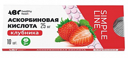 Купить аскорбиновая кислота вкус клубники abc healthy food таблетки 25мг 10шт бад в Нижнем Новгороде