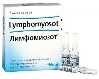 Купить лимфомиозот, раствор для внутримышечного введения гомеопатический 1,1мл, 5шт в Нижнем Новгороде