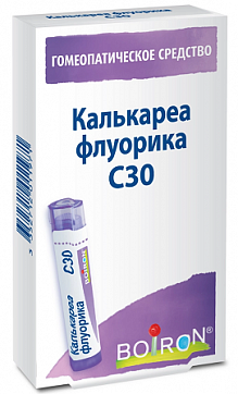Калькареа флуорика С30 гомеопатический монокомпонентный препарат минерально-химического происхождения гранулы гомеопатические 4г