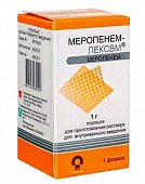 Купить меропенем-лексвм, порошок для приготовления раствора для внутривенного введения 1г, флакон в Нижнем Новгороде