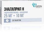 Купить эналаприл н, таблетки 25мг+10мг, 20 шт в Нижнем Новгороде