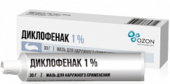 Купить диклофенак, мазь для наружного применения 1%, туба 30г в Нижнем Новгороде