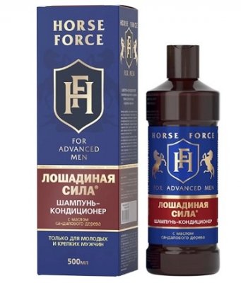 Купить лошадиная сила (horse force) шампунь-кондиционер с маслом сандалового дерева для мужчин, 500мл в Нижнем Новгороде