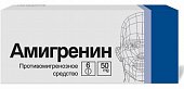 Купить амигренин, таблетки, покрытые пленочной оболочкой 50мг, 6шт в Нижнем Новгороде