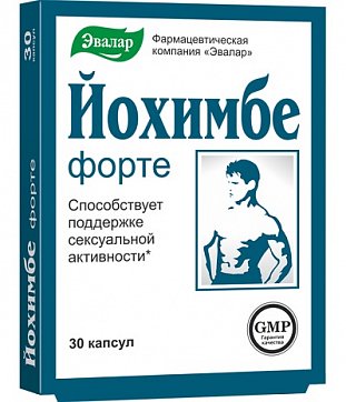 Йохимбе-форте, капсулы 30 шт БАД Йохимбе-форте, капсулы 30 шт БАД