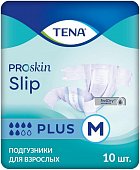 Купить tena proskin slip plus (тена) подгузники размер m, 10 шт в Нижнем Новгороде