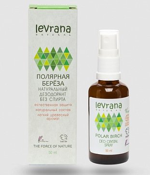 Levrana (Леврана) дезодорант натуральный Полярная береза, 50мл