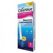 Купить тест для определения беременности clearblue easy (клиаблу). 2 шт в Нижнем Новгороде