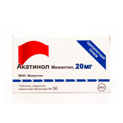 Купить акатинол мемантин, таблетки, покрытые пленочной оболочкой 20мг, 56 шт в Нижнем Новгороде