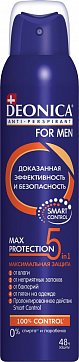 Deonica For Men (Деоника) антиперспирант 5 protection, спрей 150мл