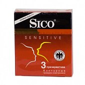 Купить sico (сико) презервативы sensitive контурные 3шт в Нижнем Новгороде